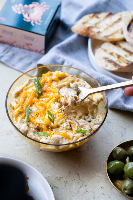 Cheesy & Delicious Mushroom Snow Crab Dip